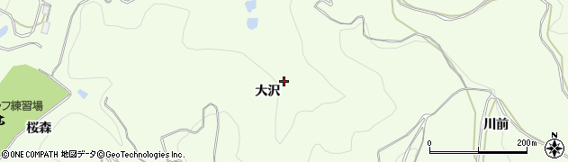 秋田県湯沢市岩崎（大沢）周辺の地図