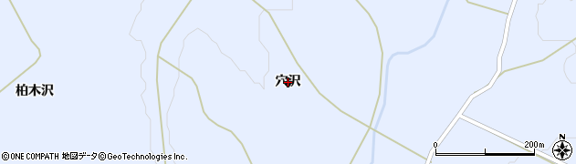 岩手県奥州市江刺藤里（穴沢）周辺の地図