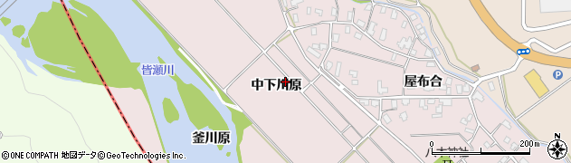 秋田県横手市増田町八木（中下川原）周辺の地図