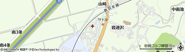 秋田県湯沢市岩崎（山崎）周辺の地図