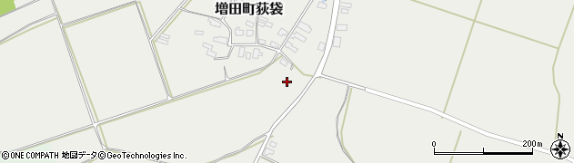 秋田県横手市増田町荻袋掵下周辺の地図