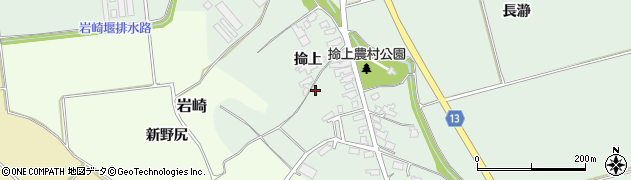 秋田県湯沢市二井田（掵上）周辺の地図