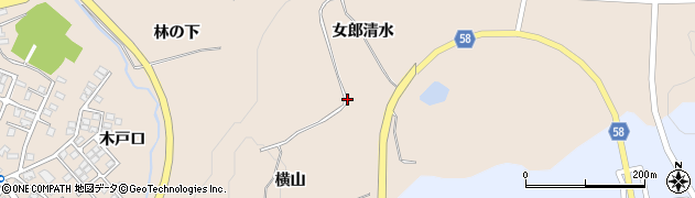 にかほ市役所　象潟一般廃棄物処理場周辺の地図