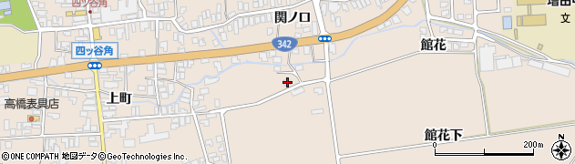 秋田県横手市増田町増田館花43周辺の地図