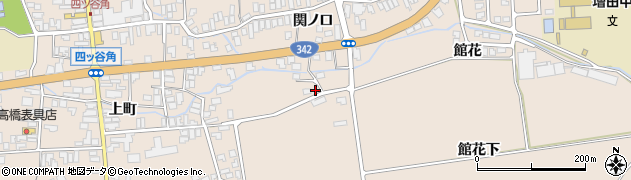 秋田県横手市増田町増田（館花）周辺の地図