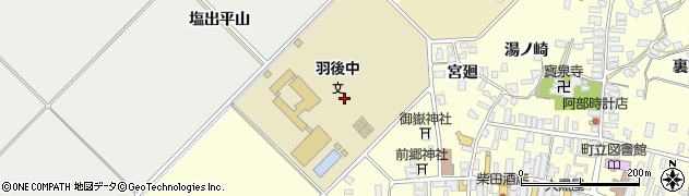 秋田県羽後町（雄勝郡）雄勝野周辺の地図