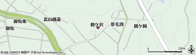 岩手県胆沢郡金ケ崎町西根鶴ケ沢周辺の地図