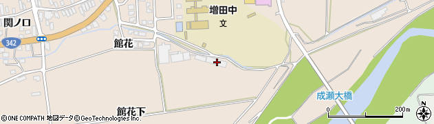 秋田県横手市増田町増田館花20周辺の地図
