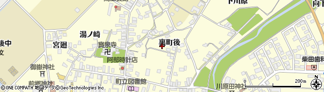 秋田県雄勝郡羽後町西馬音内裏町後周辺の地図