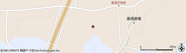 秋田県にかほ市象潟町板取周辺の地図
