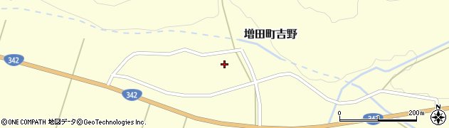 秋田県横手市増田町吉野（村ノ後）周辺の地図