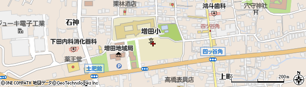 秋田県横手市増田町増田（土肥館）周辺の地図