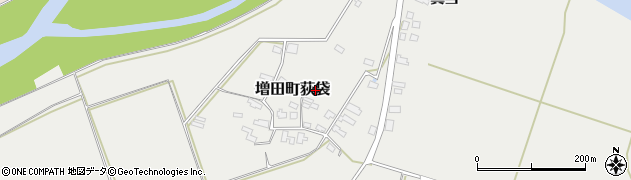 秋田県横手市増田町荻袋（荻袋）周辺の地図
