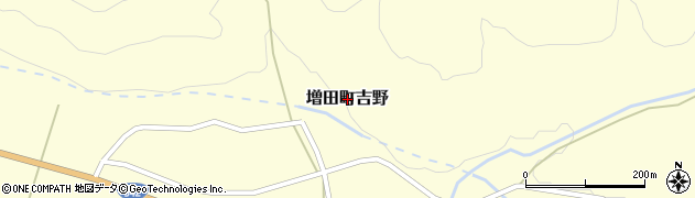秋田県横手市増田町吉野周辺の地図