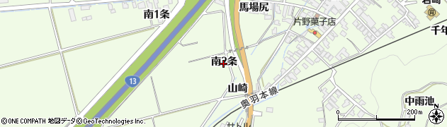 秋田県湯沢市岩崎（南２条）周辺の地図
