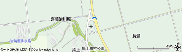 秋田県湯沢市二井田（長瀞）周辺の地図