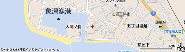 秋田県にかほ市象潟町入湖ノ澗65周辺の地図