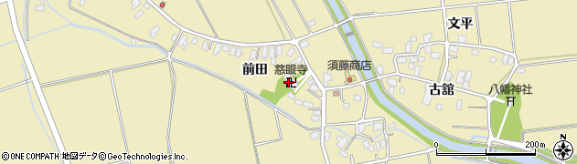 秋田県湯沢市八幡（前田）周辺の地図