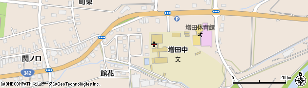 秋田県横手市増田町増田（若松）周辺の地図