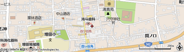 秋田県横手市増田町増田七日町周辺の地図