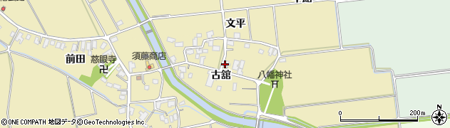 秋田県湯沢市八幡（古舘）周辺の地図
