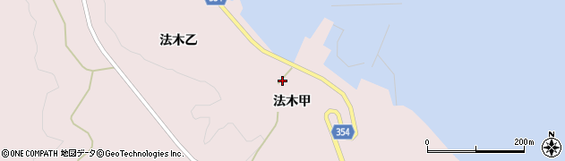 山形県酒田市飛島法木甲80周辺の地図