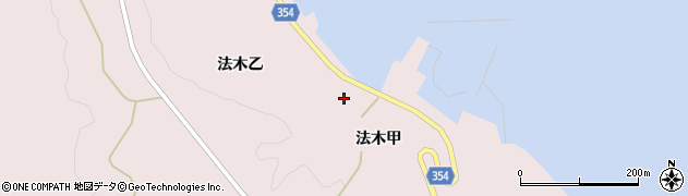 山形県酒田市飛島法木甲88周辺の地図