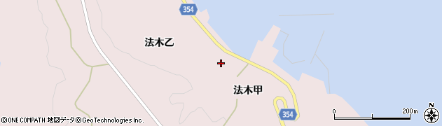 山形県酒田市飛島法木甲91周辺の地図