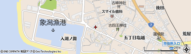 秋田県にかほ市象潟町入湖ノ澗42周辺の地図