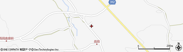秋田県にかほ市象潟町長岡（家尻）周辺の地図