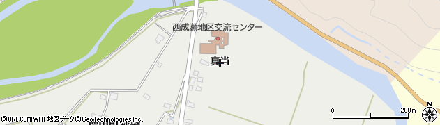 秋田県横手市増田町荻袋（真当）周辺の地図