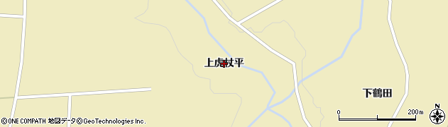 秋田県由利本荘市鳥海町下川内（上虎杖平）周辺の地図