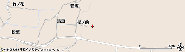 秋田県にかほ市象潟町（松ノ前）周辺の地図
