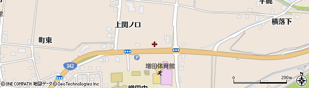 秋田県横手市増田町増田上関ノ口125周辺の地図