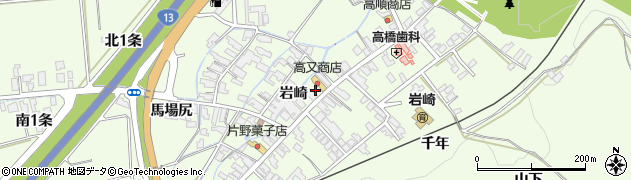 秋田県湯沢市岩崎（岩崎）周辺の地図