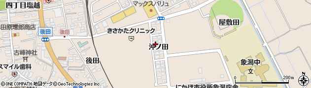 秋田県にかほ市象潟町（沖ノ田）周辺の地図