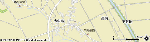 秋田県湯沢市八幡（高屋敷）周辺の地図