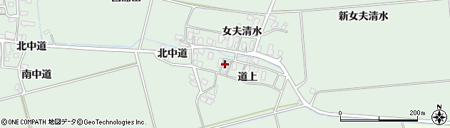 秋田県湯沢市二井田（道上）周辺の地図
