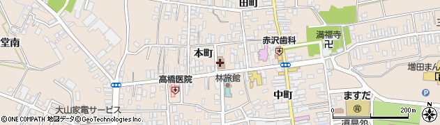 増田郵便局周辺の地図