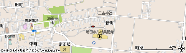 秋田県横手市増田町増田新町15周辺の地図