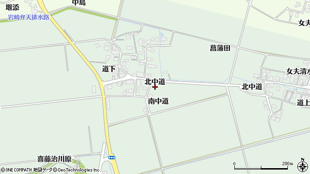 〒012-0004 秋田県湯沢市二井田の地図