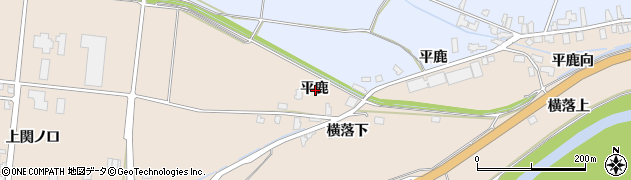 秋田県横手市増田町増田平鹿周辺の地図
