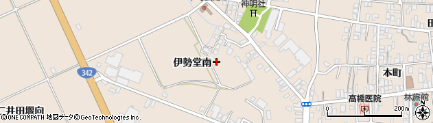 秋田県横手市増田町増田（伊勢堂南）周辺の地図