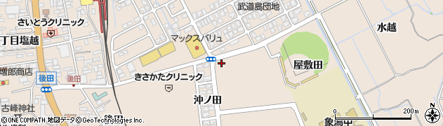 秋田県にかほ市象潟町屋敷田8周辺の地図