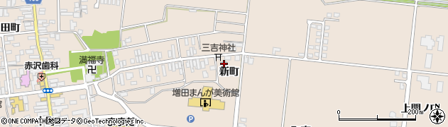 秋田県横手市増田町増田新町37周辺の地図