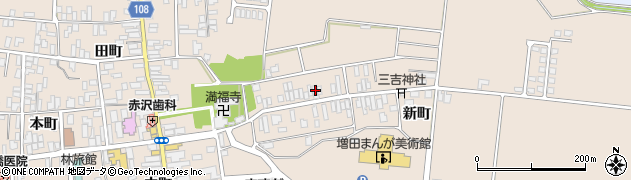 秋田県横手市増田町増田新町130周辺の地図