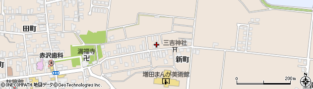 秋田県横手市増田町増田新町149周辺の地図