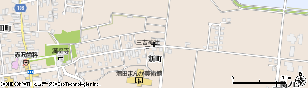 秋田県横手市増田町増田新町169周辺の地図