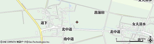 秋田県湯沢市二井田（菖蒲田）周辺の地図