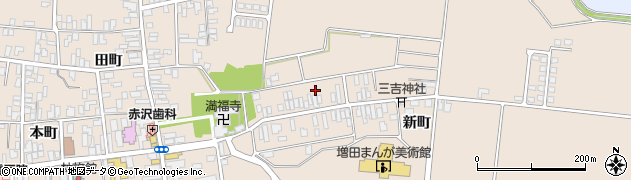 秋田県横手市増田町増田新町131周辺の地図